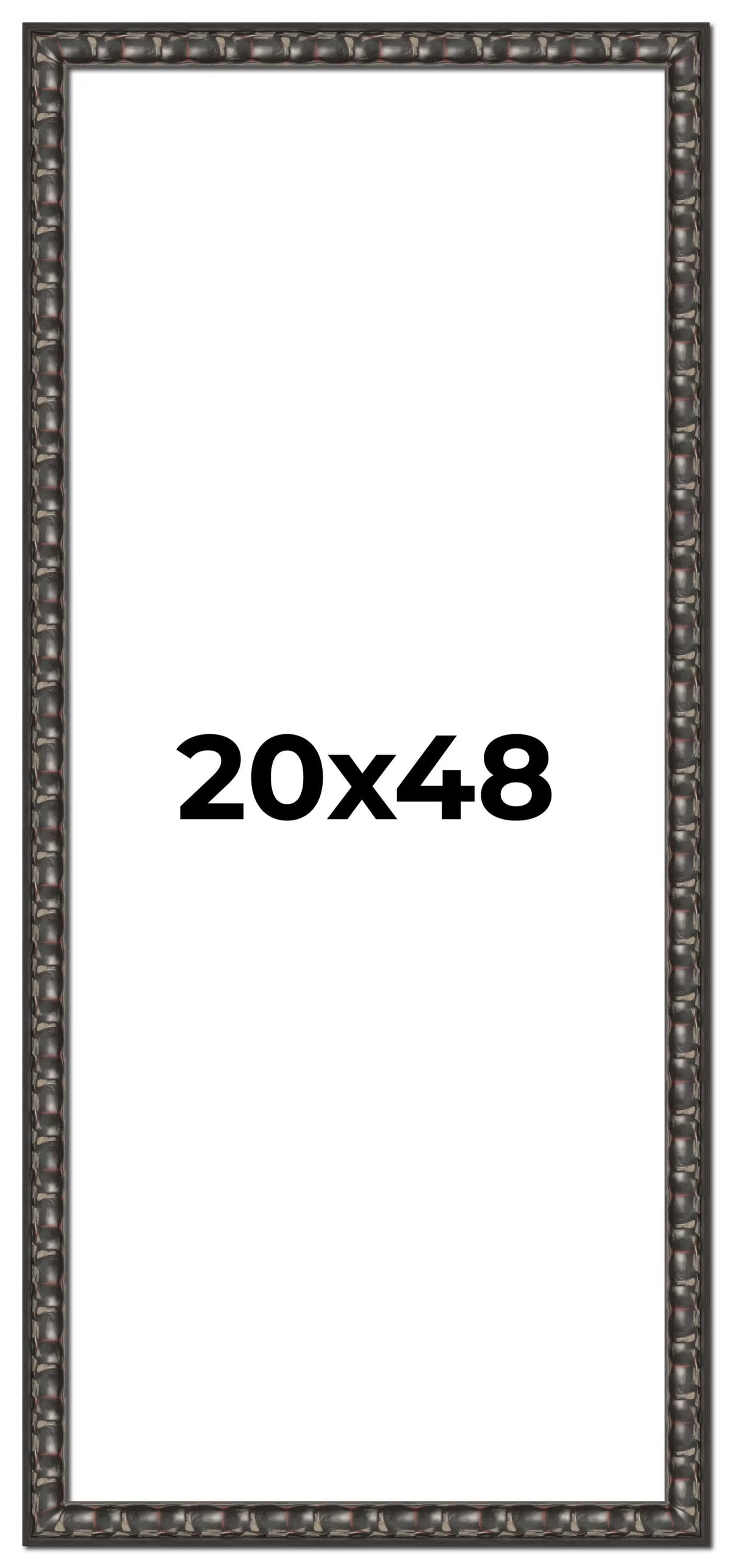 20x48 Frame Black Passaggi Solid Wood Picture Frame Width 1.5 Inches | Interior Depth 0.5 Inches |