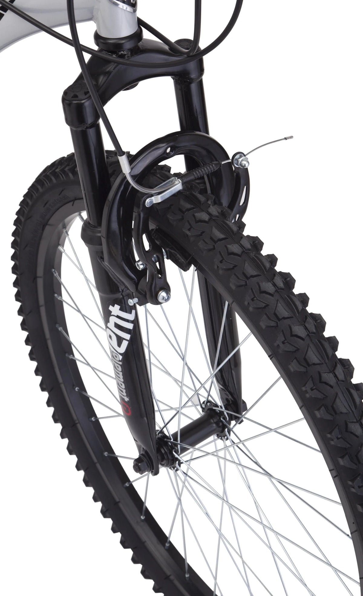 Ledge 2.1 Mountain Bike, 24-inch wheels, 21 speeds, boys frame, Silver/Red