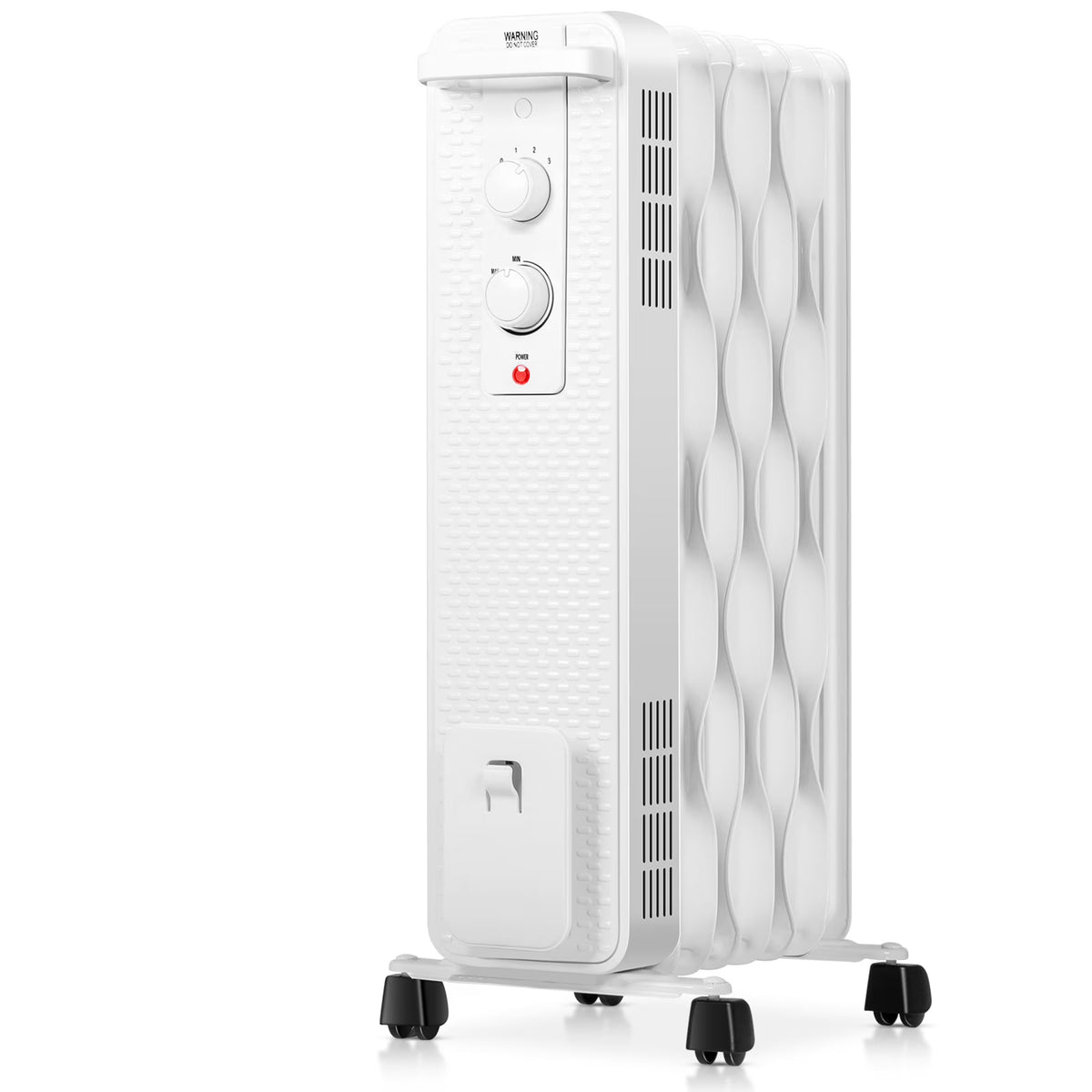 Gymax 1500W Oil Filled Radiator Space Heater w/ 3 Heating Modes Black