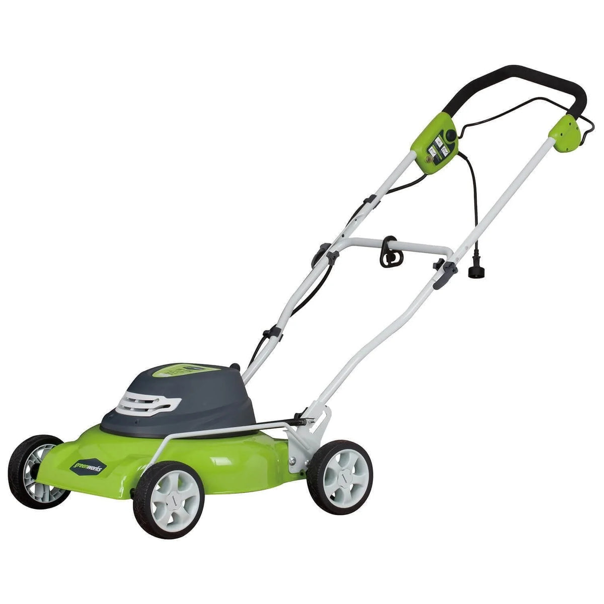 Greenworks 12 Amp 18" Corded Electric Walk Behind Push Lawn Mower, 25012