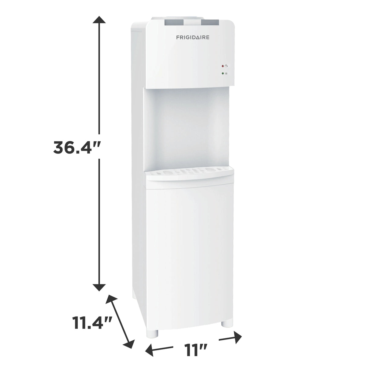 Frigidaire, Top Loading Hot and Cold Water Dispenser, White