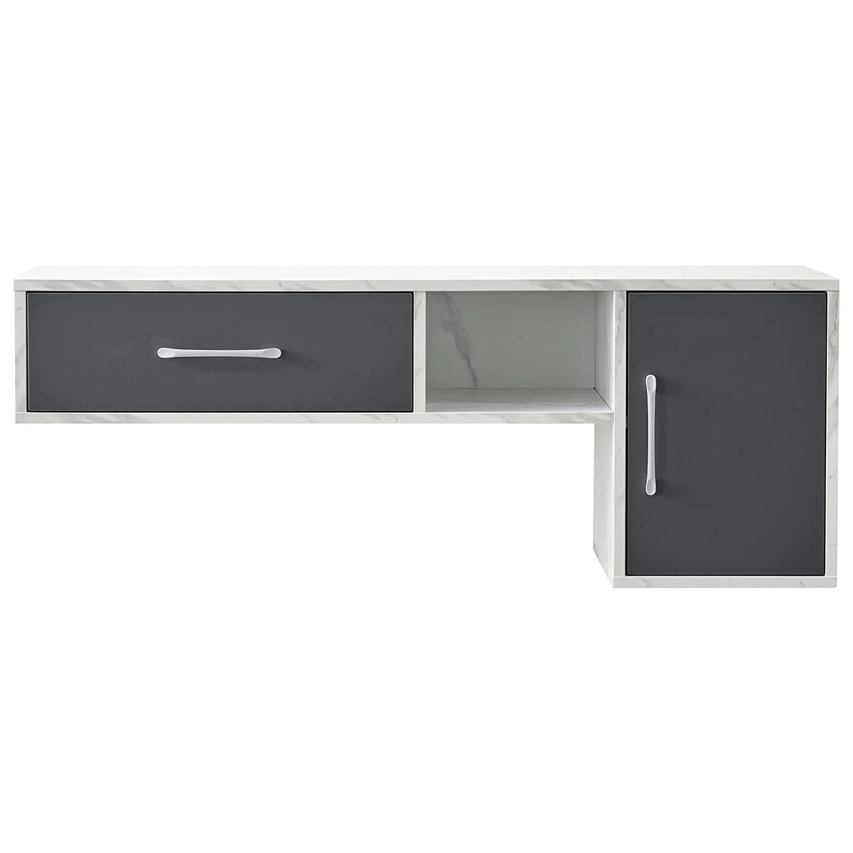 BarberPub Barber Wall Mount Station with Drawers, Beauty Multi-Functional Storage Cabinet 2530