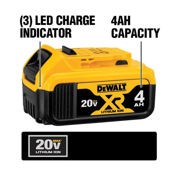 20V MAX Lithium-Ion Cordless Brushless 4 Tool Combo Kit and 20V MAX XR Cordless Brushless 5 in. Random Orbital Sander
