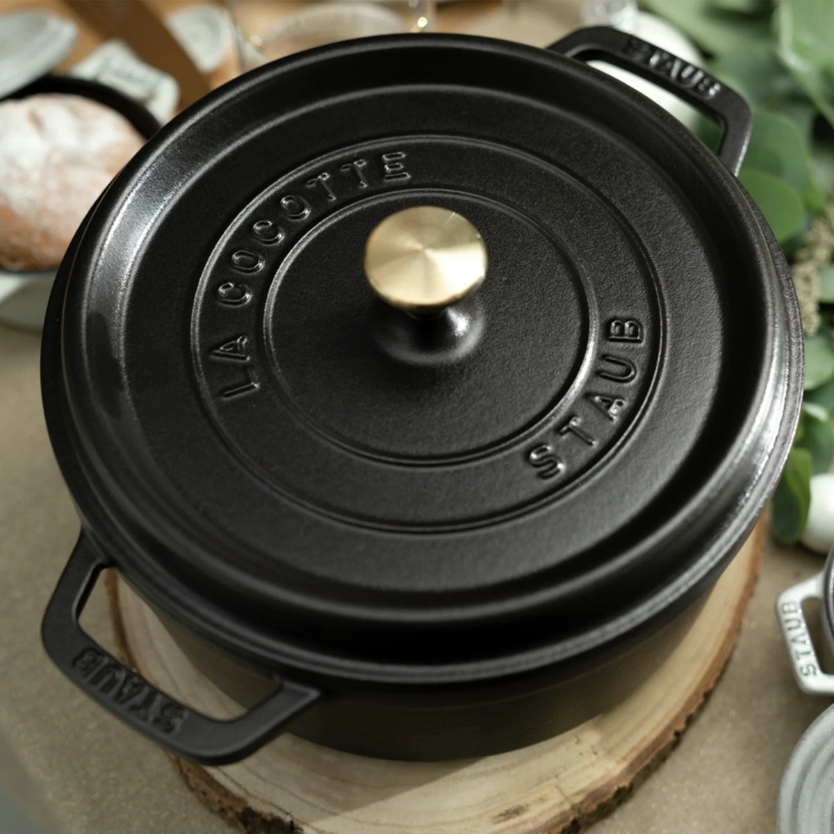 Staub Cast Iron 2.75-qt Round Cocotte - Basil