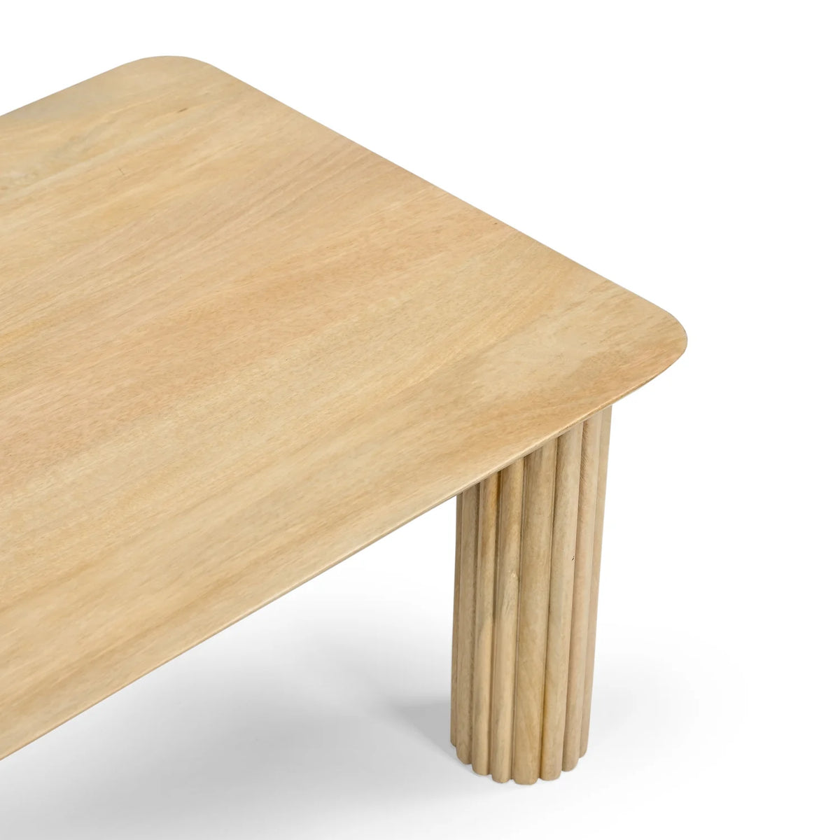 !nspire Mid-Century Modern Solid Wood 71" Bench - Natural