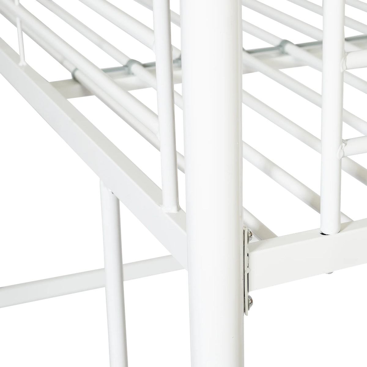 Walker Edison Sunset Modern Powder-Coated Steel Metal Full Loft Bunk Bed - Black