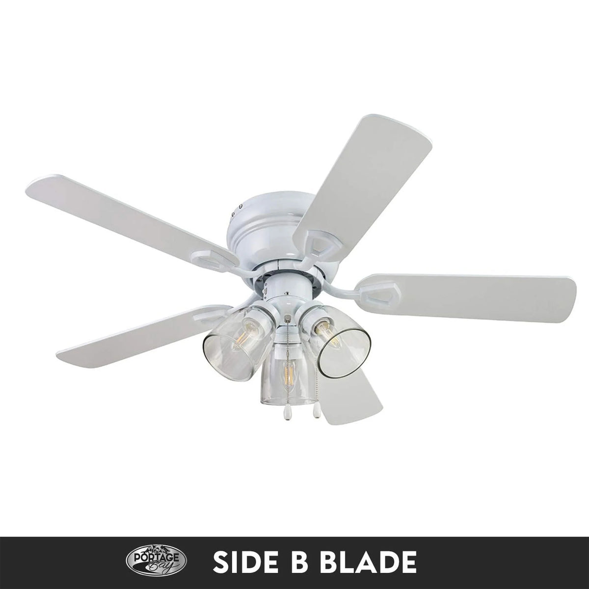 Open Box Portage Bay Renton Ceiling Fan with Quiet, Reversible Motor, 52"