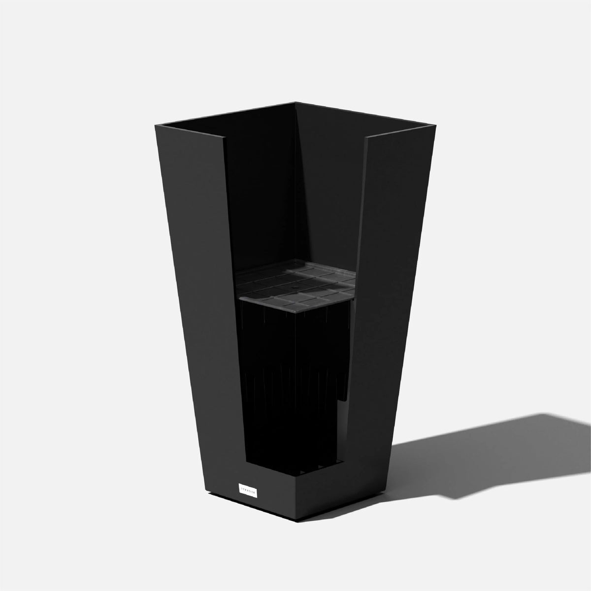 Veradek Pure Series Midland 30" Planter 2 Pack Black