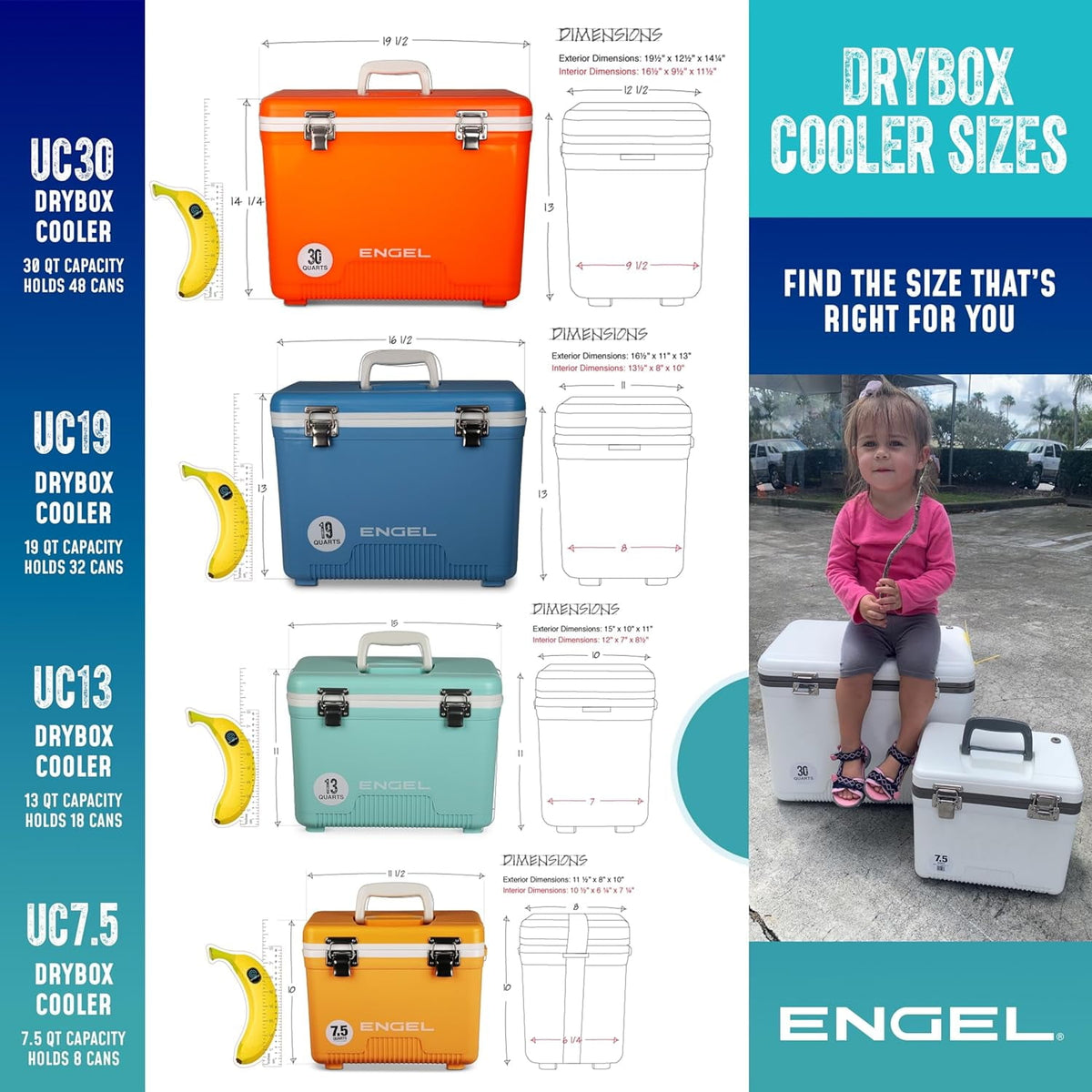 ENGEL 30 Qt Leak-Proof Compact Insulated Drybox Cooler - Pink