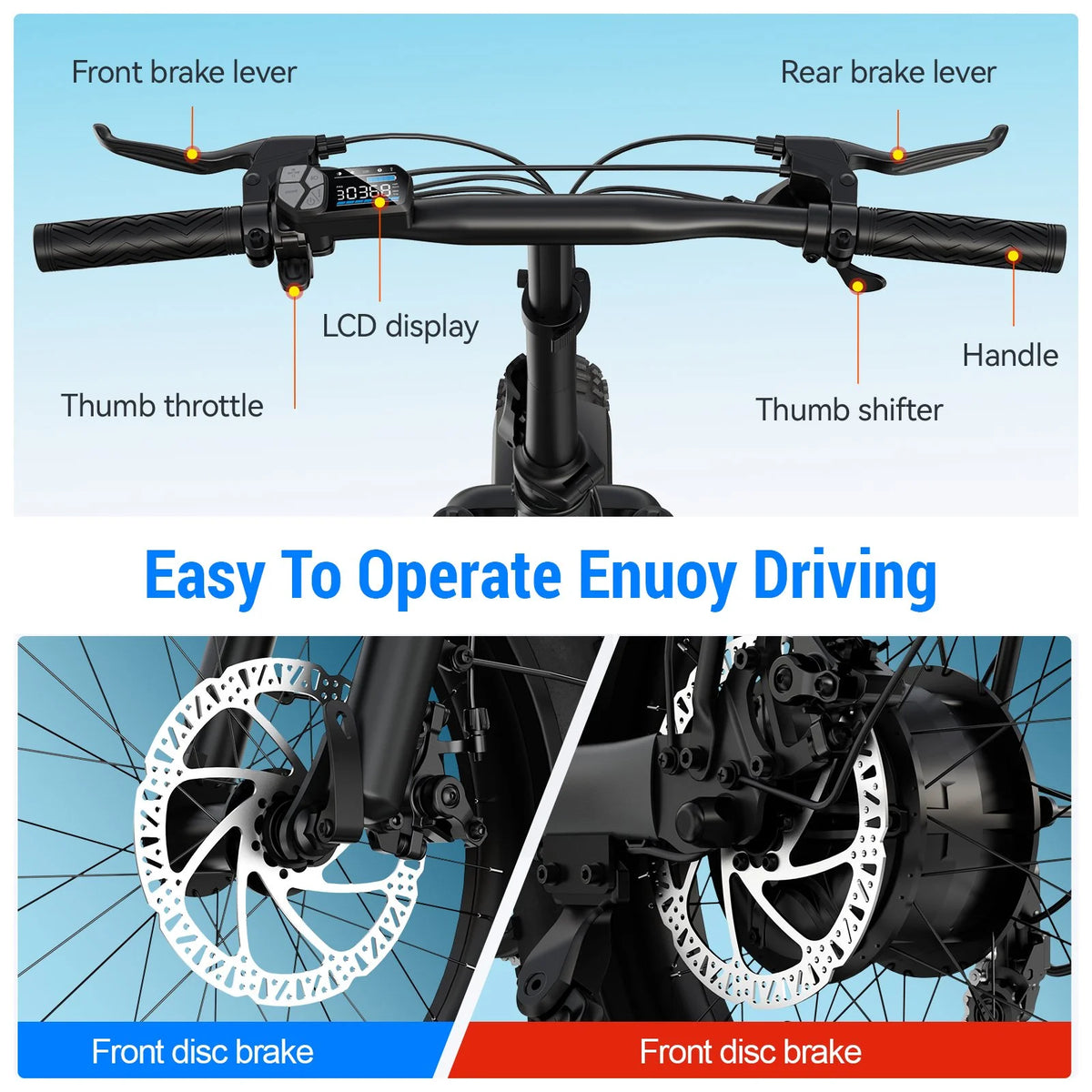 TST Electric Bike for Adults, 500W Removable Battery Max Range 50Miles & 19MPH E Bike, 20''��3.0" Fat Tire Ebike, Commute Electric Bicycle 36V/7.8AH UL2849