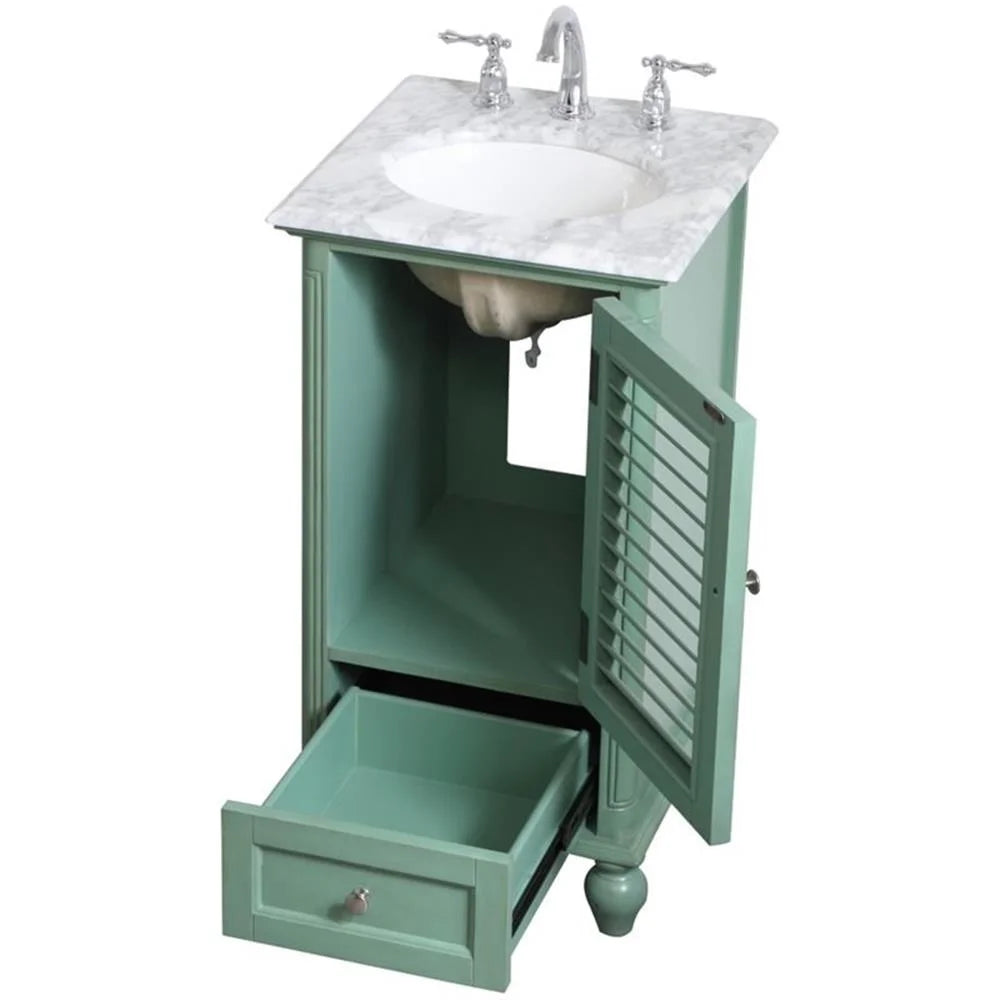 19 inch single bathroom vanity in grey