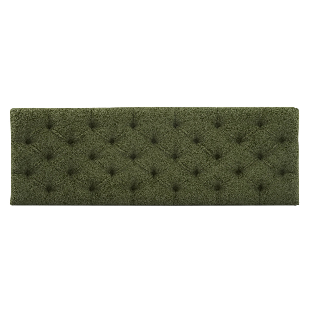 Furniliving Modern Upholstered Button Tufted Storage Ottoman Entryway Bench, Ivory
