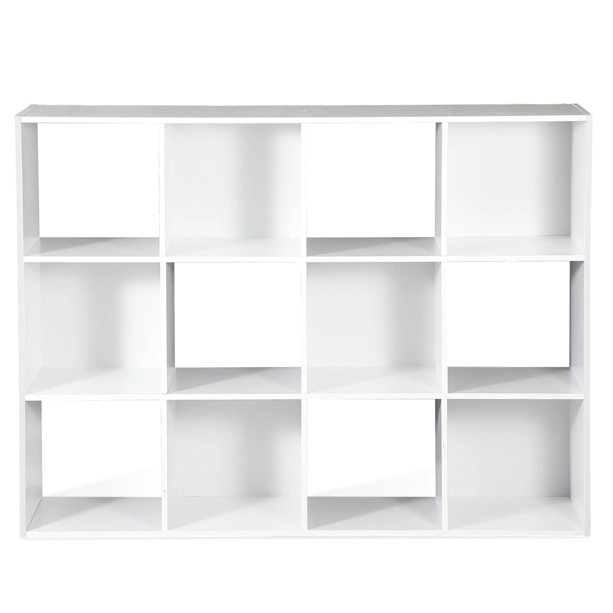 ZENSTYLE 12 Cubes Storage Shelves Organizer Bookshelf Display Cabinet for Home Office White