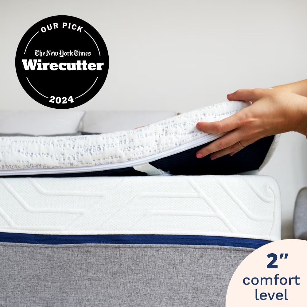 Viscosoft Select High Density Mattress Topper - Full Size - 2 Inch - High Density, Breathable Memory Foam