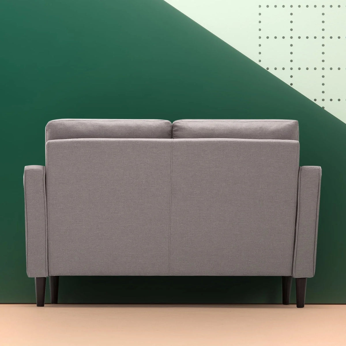 Zinus Benton 2-Seater Loveseat, Stone Grey