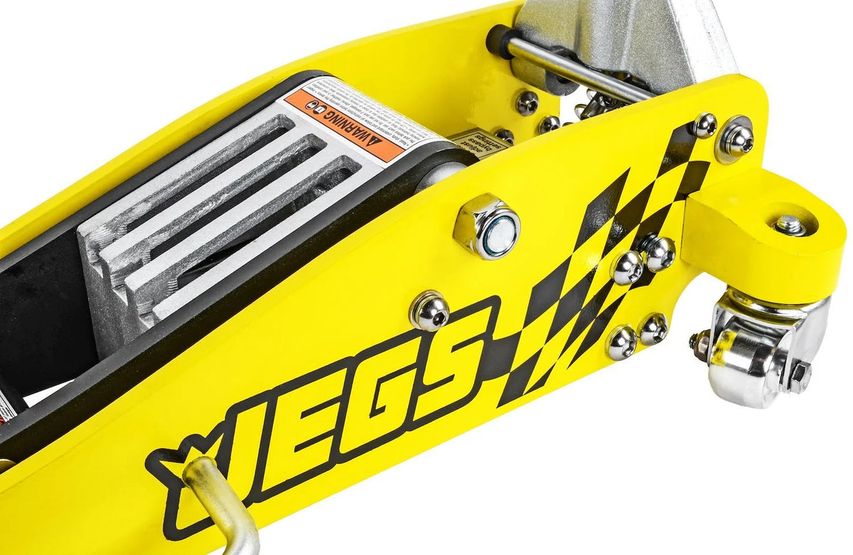 JEGS 80077 Professional Low-Profile Aluminum Floor Jack 3-Ton Low-Profile: 3 1/2