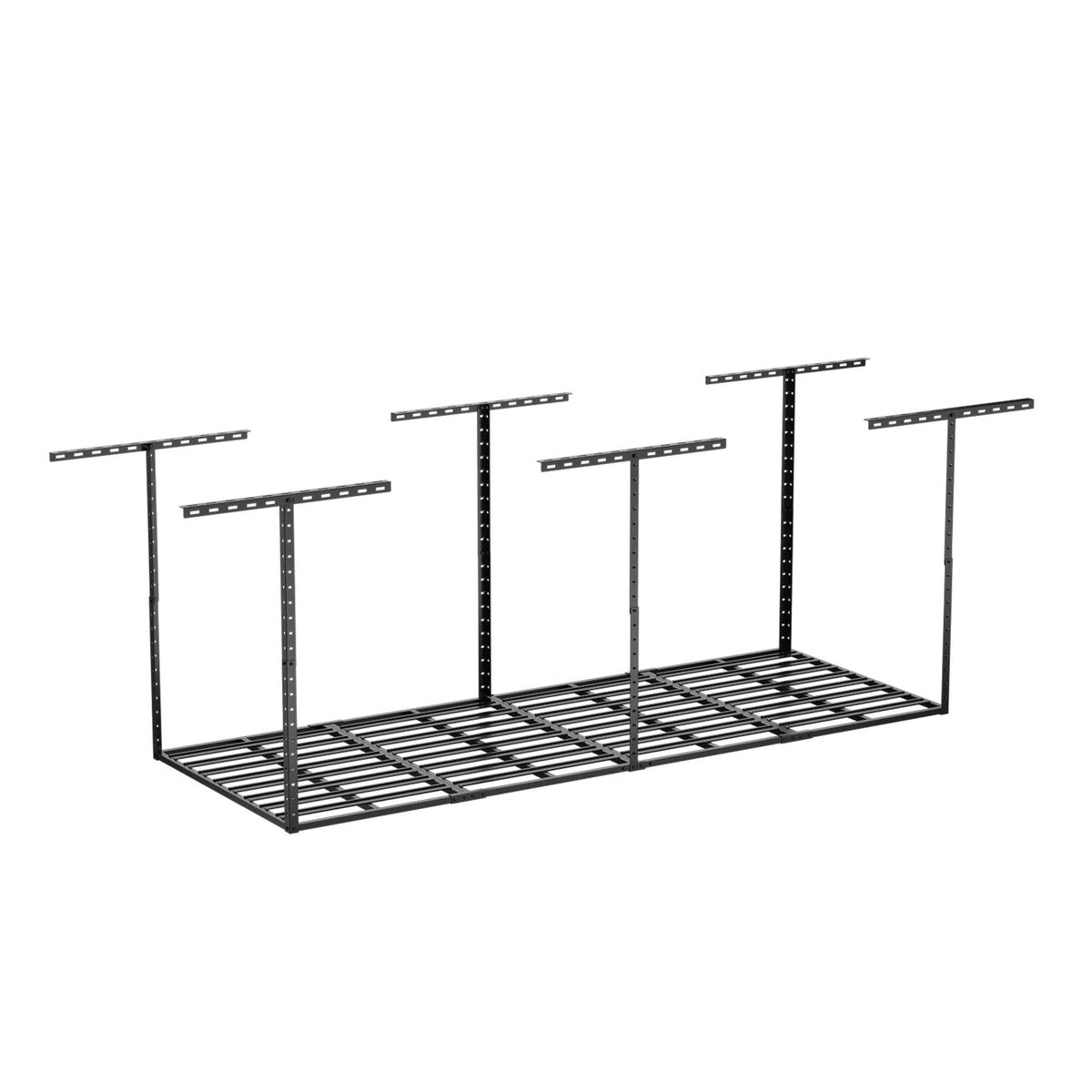 SunsGrove 4��8FT Overhead Storage Rack, 1 Pack, Black