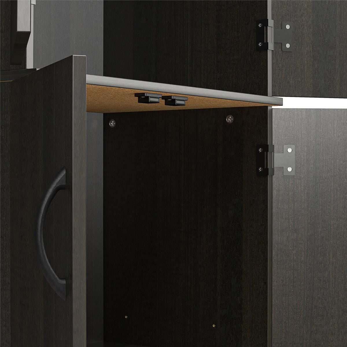 Mainstays 72" 4-Door Storage Cabinet, Espresso