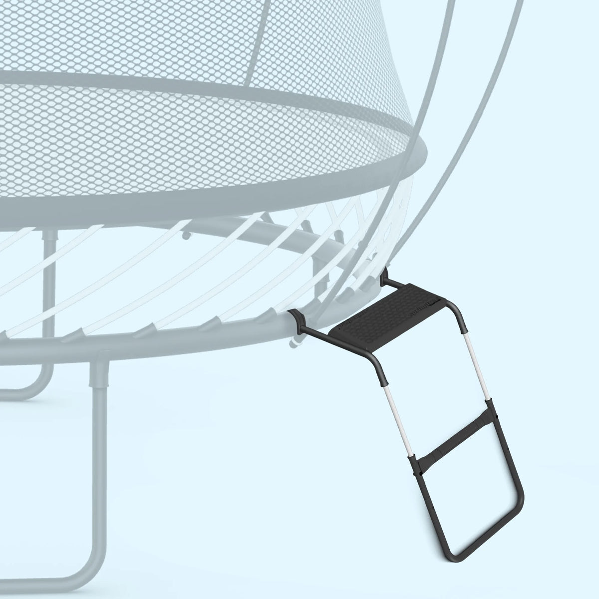 Springfree FlexrStep V2 Trampoline Ladder with Safety Lock, Silver/Black