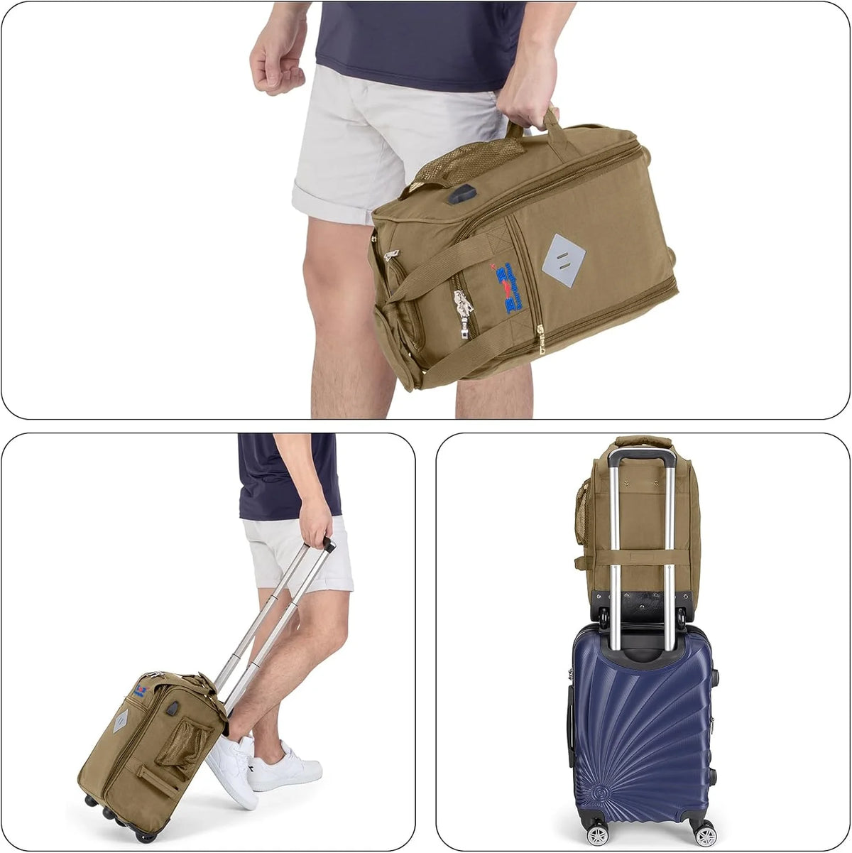 17" Rolling Personal Item Under Seat Duffel for United Airlines