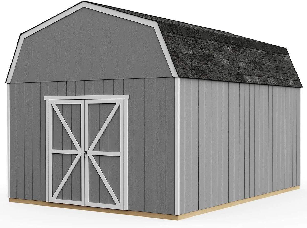 Handy Home Products Hudson 12 ft. x 16 ft. Wood Storage Shed