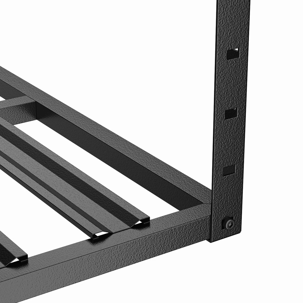 SunsGrove 4��8FT Overhead Storage Rack, 1 Pack, Black