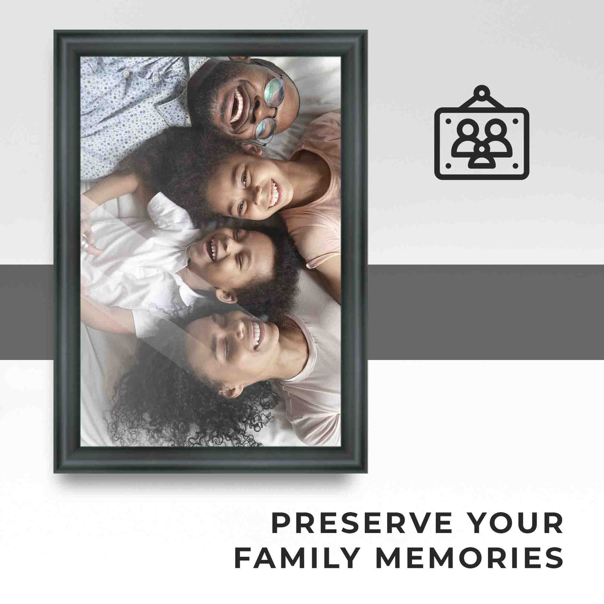 20x48 Frame Black Passaggi Solid Wood Picture Frame Width 1.5 Inches | Interior Depth 0.5 Inches |