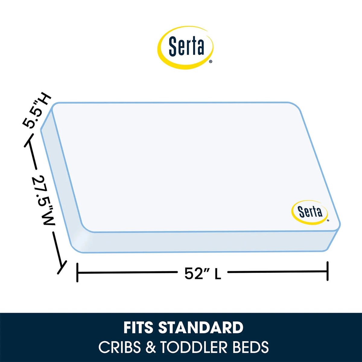 Serta Perfect Sleeper Cheery Days Crib and Toddler Mattress