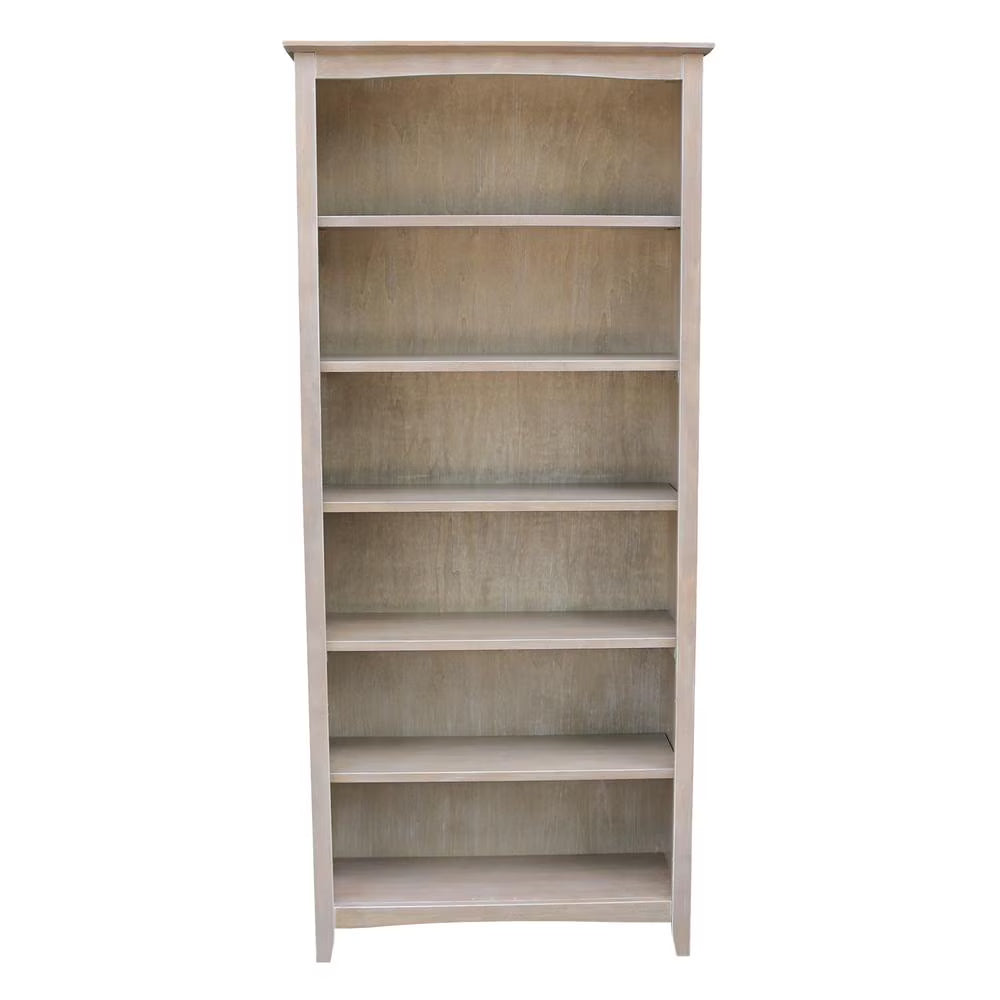 International Concepts Solid Wood Shaker Bookcase, 72 in H