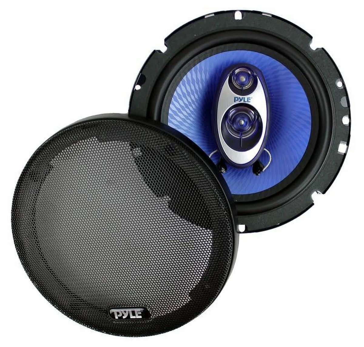 Pyle PL63BL 6.5" 360 Watts 3-Way Car Audio Coaxial Speakers PAIR Blue