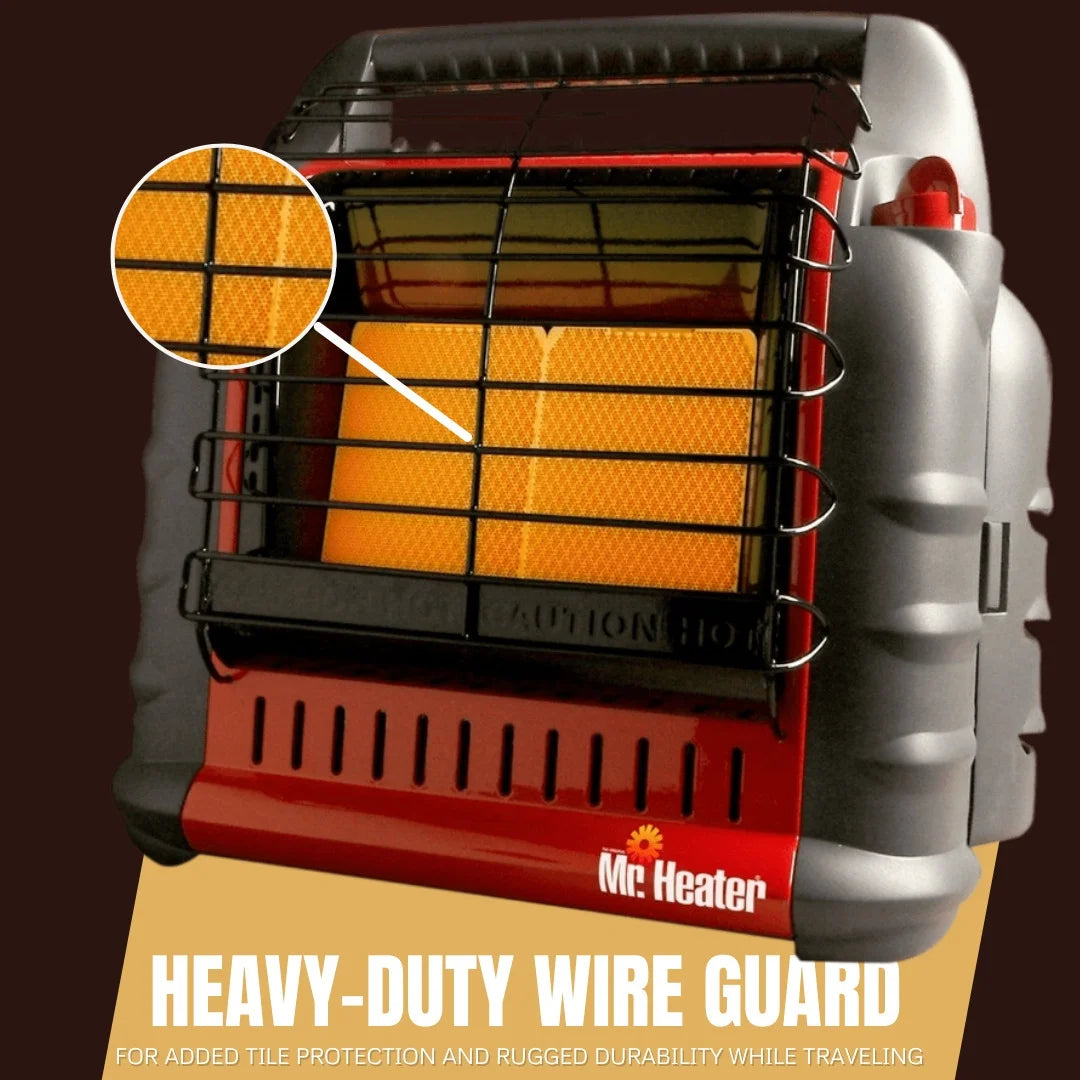 Mr. Heater Portable Big Buddy Propane Heater with 10-Feet Propane Hose Bundle