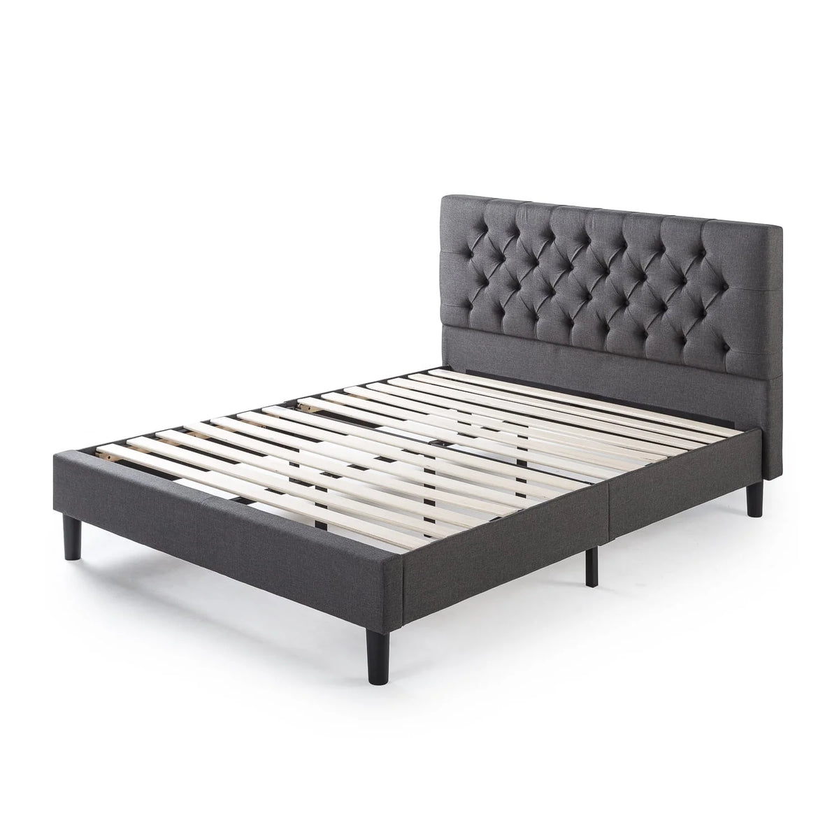Zinus Misty 43" Upholstered Platform Bed Frame, Queen