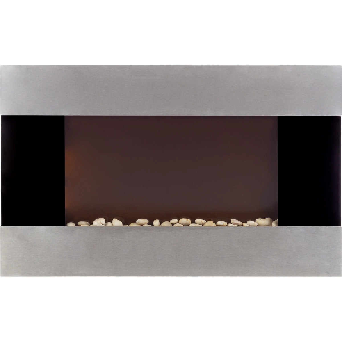 Northwest 36-inch Wall-Mount Electric Fireplace Heater with Orange Flame and Remote