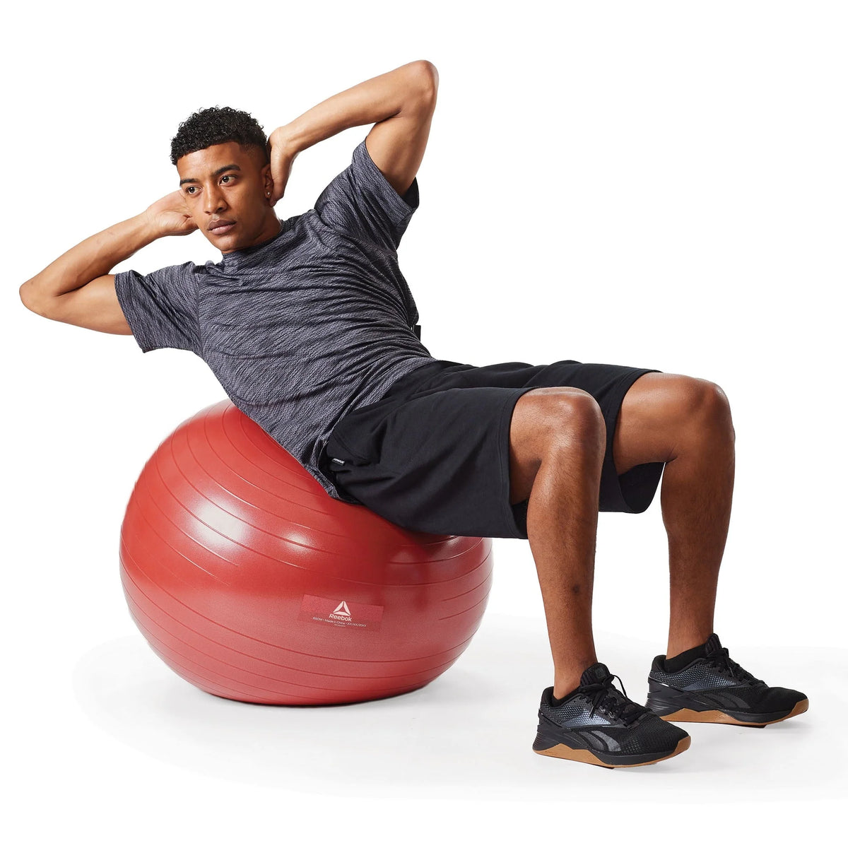 Reebok 65cm Medium Weighted Stability Ball, Pump Included