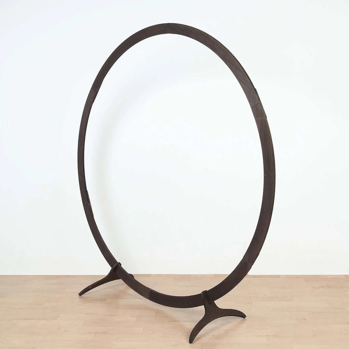 Efavormart 7FT Rustic Square Wedding Arch Wooden Backdrop Stand, Wedding Ceremony Arch - Brown