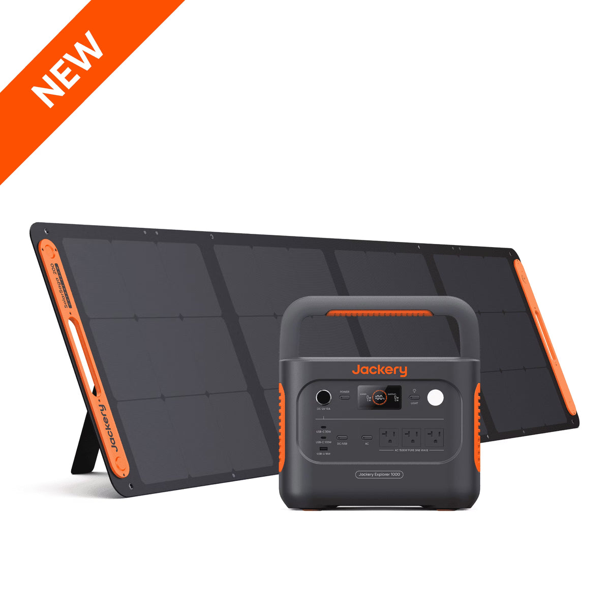 Jackery Solar Generator 1000 v2(2024 New), 1060Wh Portable Power Station with 200W Solar Panel