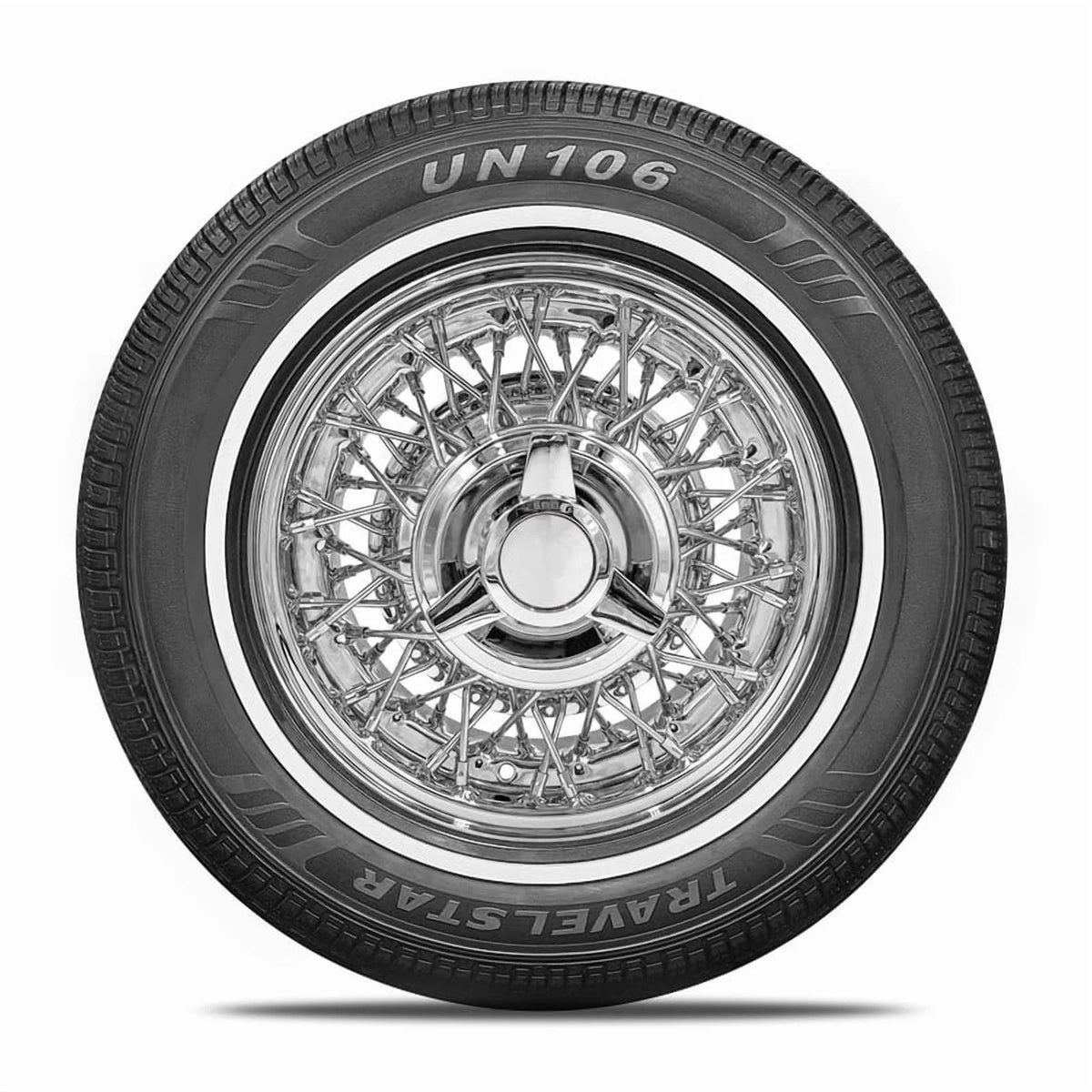 Travelstar UN106 All Season 205/75R15 97S Passenger Tire 205/75/15,White Wall 18mm(Tire Only)