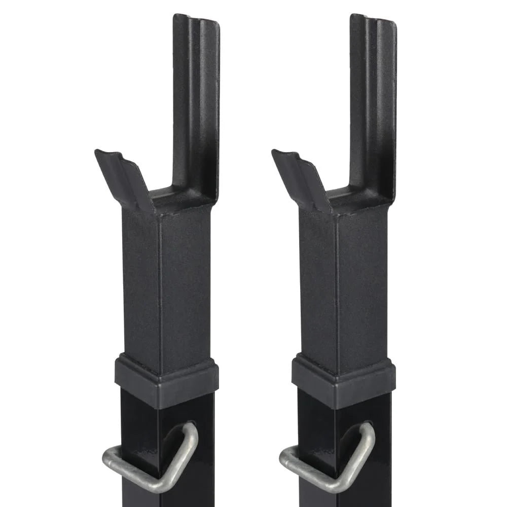 Yaheetech 2 Pieces Adjustable Rack Standard Solid Steel Squat Stands Barbell Free Press Bench
