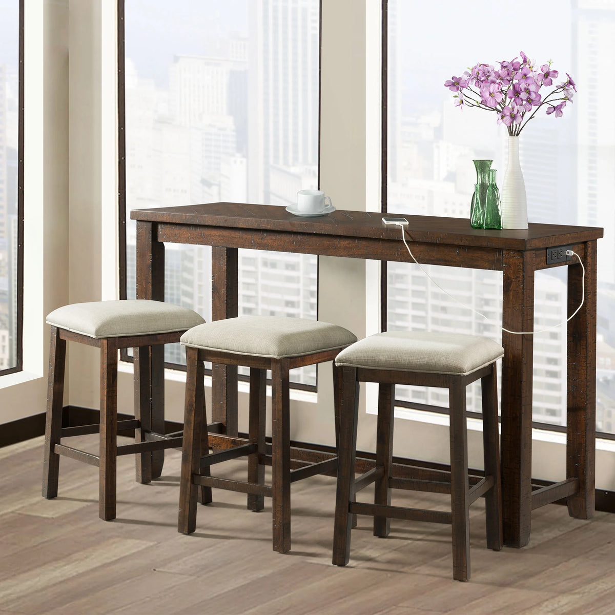 Picket House Furnishings Drew Multipurpose Bar Table Set