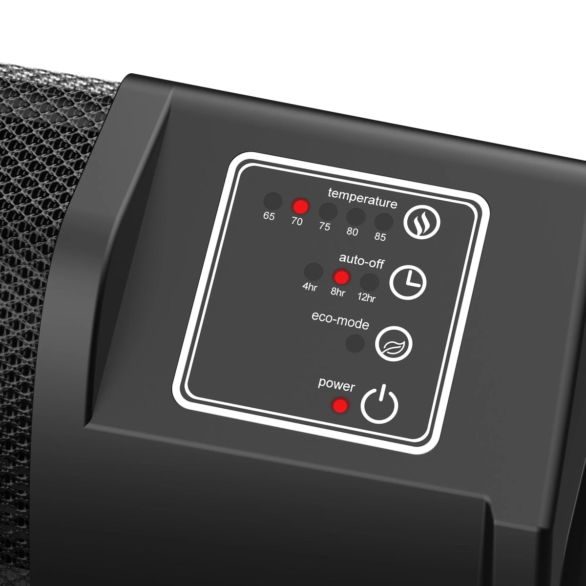 Lasko 12" 1500 Watt Low Profile Silent Space Heater with Timer, Black, RL12720