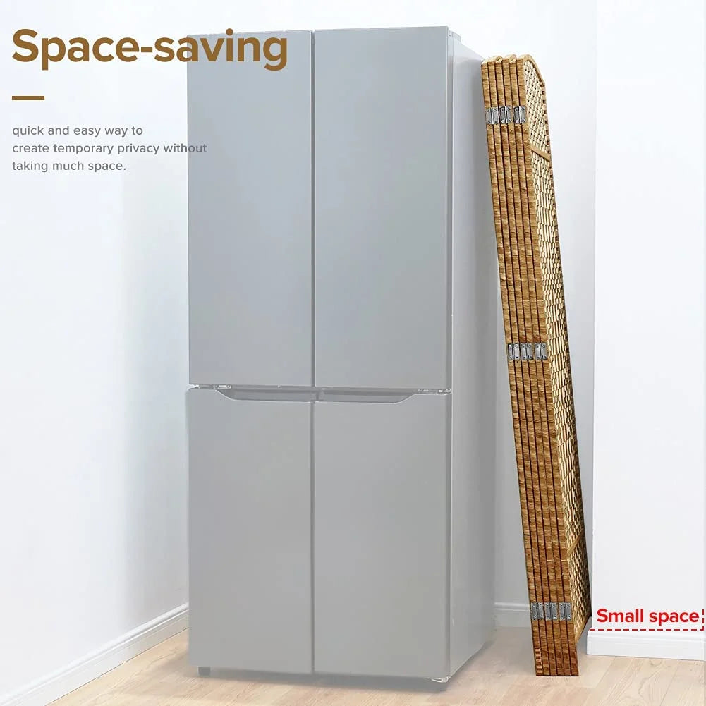 Jostyle Room Divider 6ft. Tall Extra Wide Privacy Screen, Folding Privacy Screens Freestanding Nature