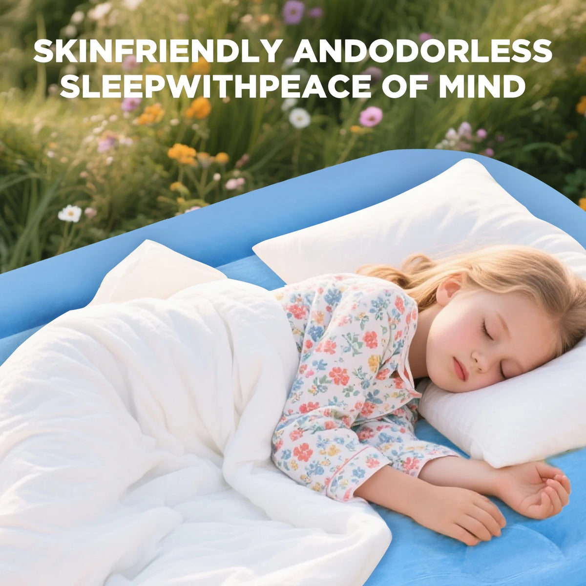 EGGORY King Size Air Mattress with Built-in Pump Inflatable Air Beds, Puncture-Resistant for Camping & Trip & Home