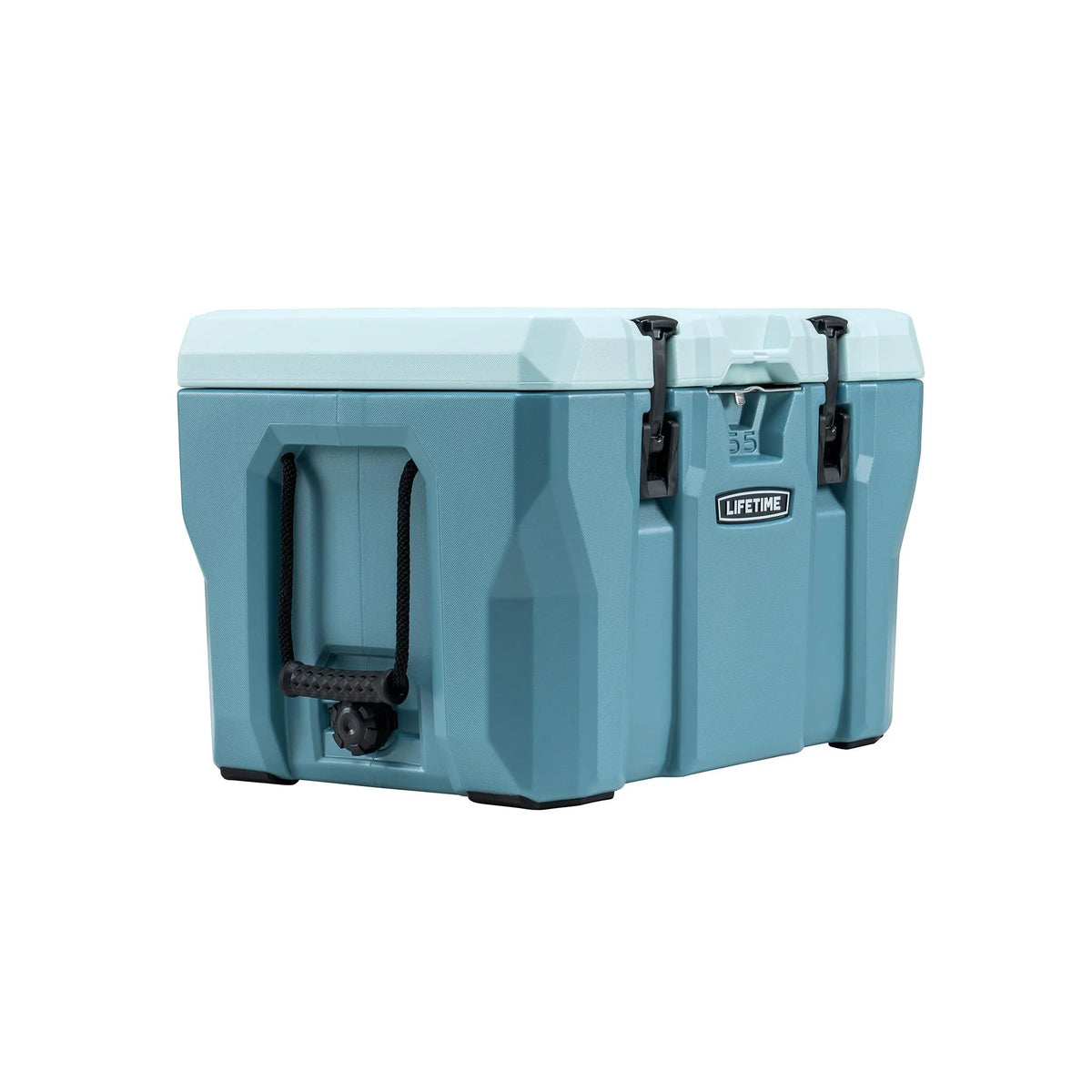 Lifetime 55 qt Bear-Resistant Camping Cooler, Premium High Performance, Ice Retention, Hard Cooler, 60 Can Capacity, Light Gray (90949)