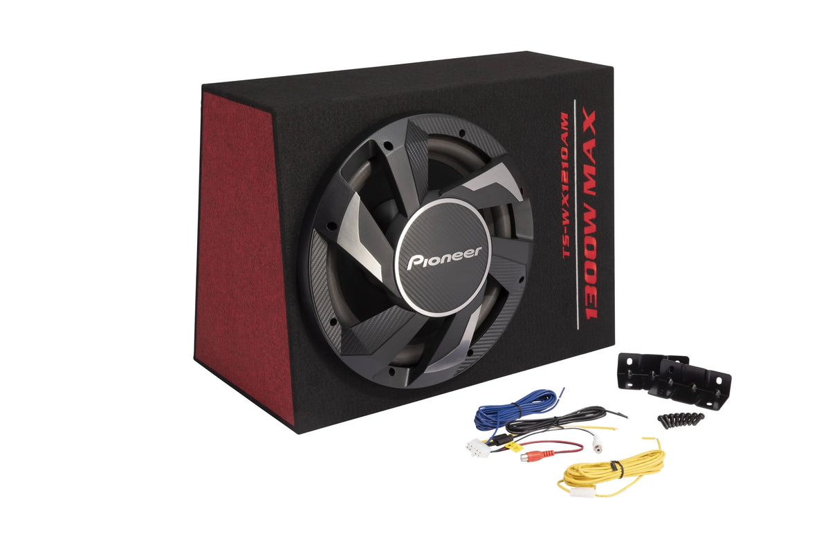 Pioneer TS-WX1210AM 12” 1300 Max Power Ported Enclosure Active Subwoofer with Built-in Amplifier
