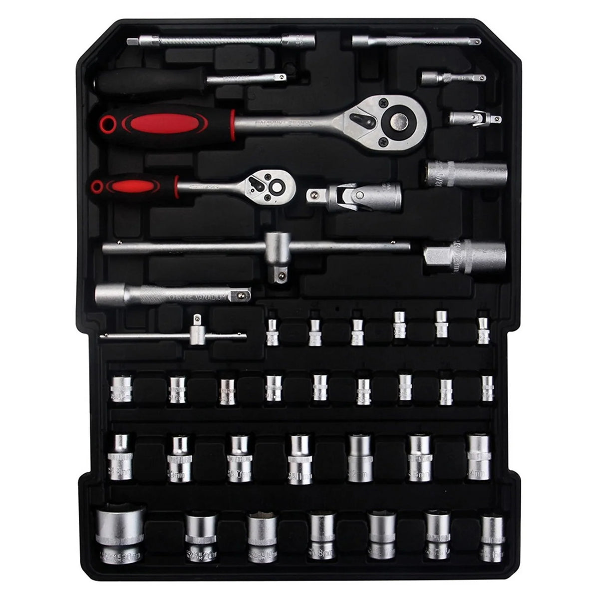 799 Pieces Professional Mechanics Hand Tool Set, Mobile Tool box on Wheels W/Ratchets&Socket, Screwdriver, Tongs, 4-layer Tool Case & Tool Kit, Silver
