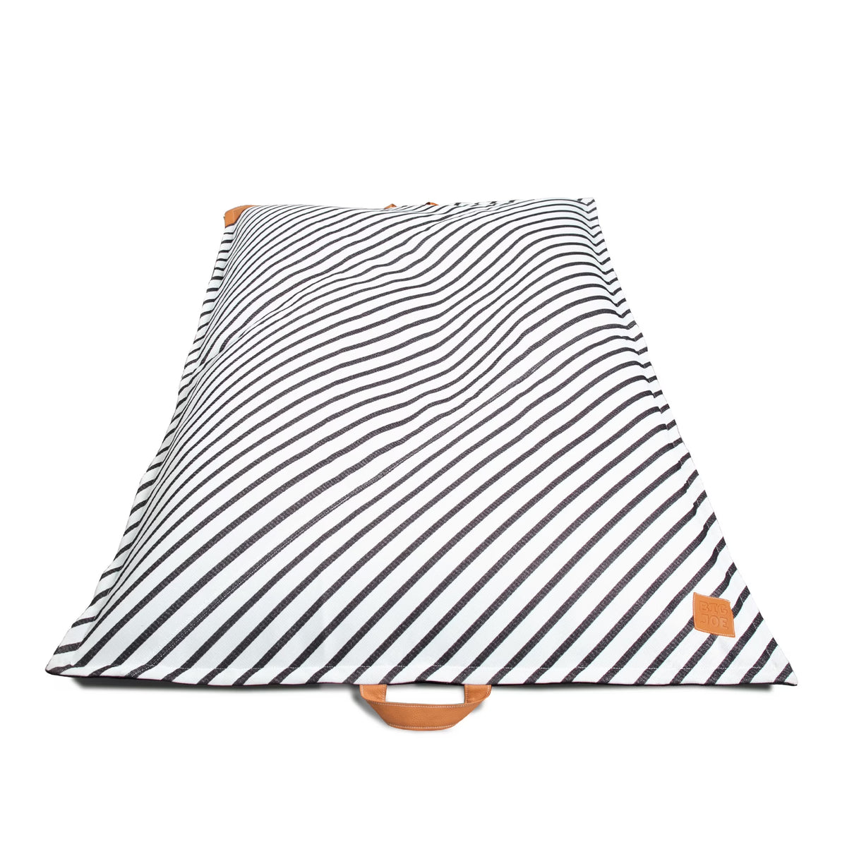 Big Joe Lagoon Lounger No Inflation Needed Pool Float, Americana Nautical Stripe Double Sided Mesh, Quick Draining Fabric, 5 feet Giant