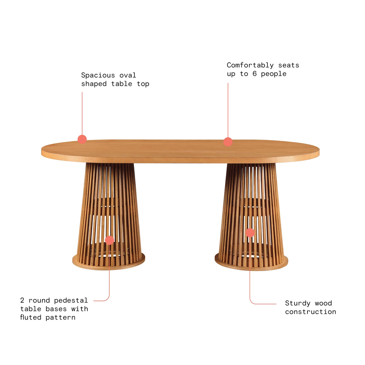 Beautiful by Drew Oval Dining Table, Rich Black
