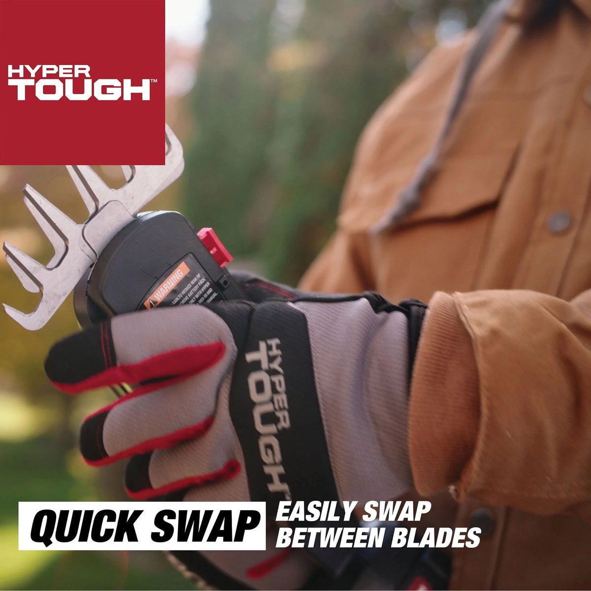 Hyper Tough 20V Cordless 5" Shear/ 9" Shrubber, with Battery and Charger; HT13-401-003-02