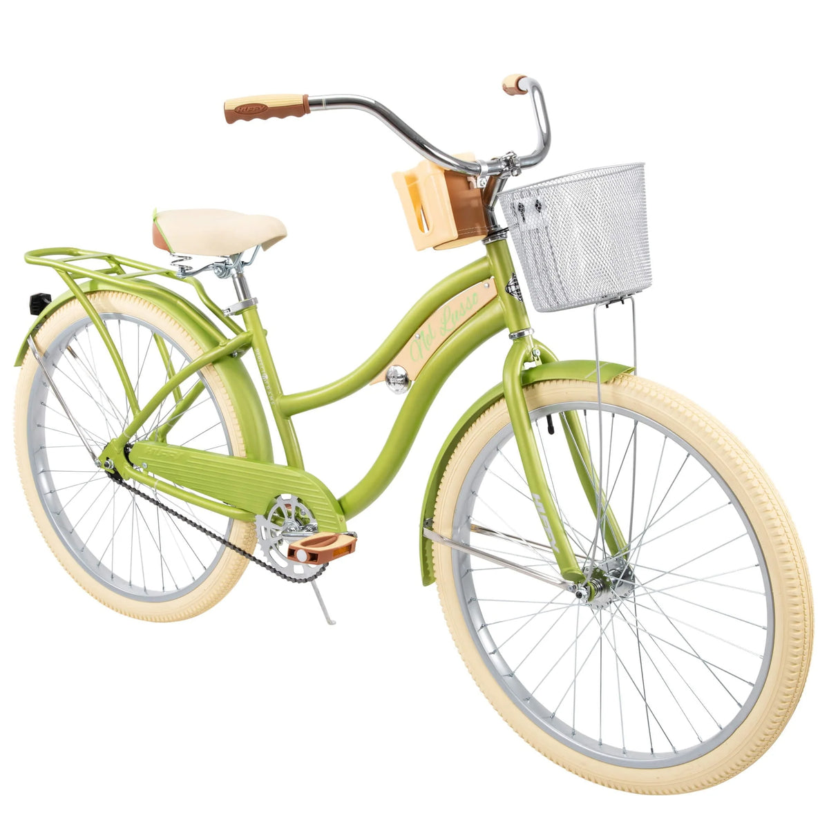 Nel Lusso Classic Cruiser Bike with Perfect Fit Frame, Women's, Green, 26"