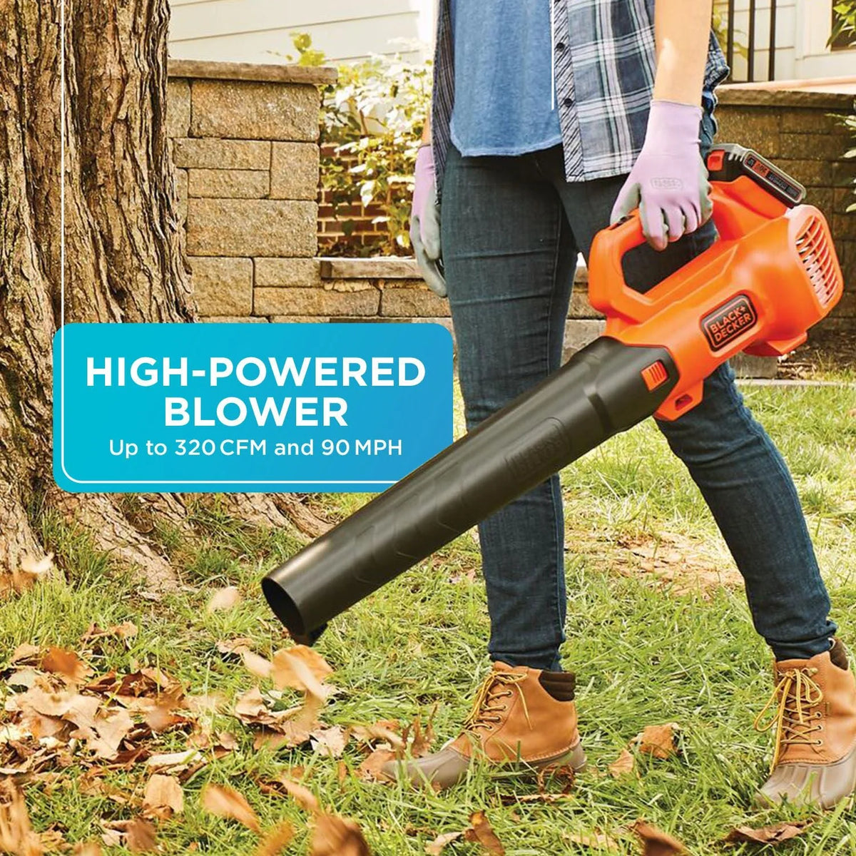BLACK+DECKER 20V MAX* Leaf Blower and String Trimmer Combo Kit, (BCK279D2)